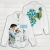 Elvis Presley Women Casual Shirt 3D Linen Shirt GWS1178