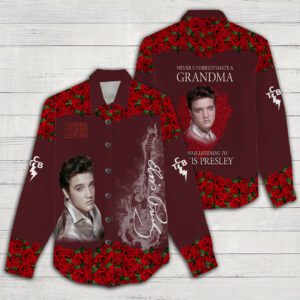 Elvis Presley Women Casual Shirt 3D Linen Shirt GWS1208
