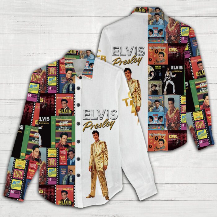 Elvis Presley Women Casual Shirt 3D Linen Shirt GWS1219