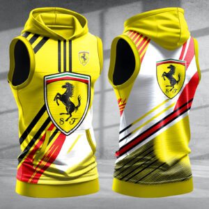 Ferrari Men Workout Hoodie Tank Tops WHT1384