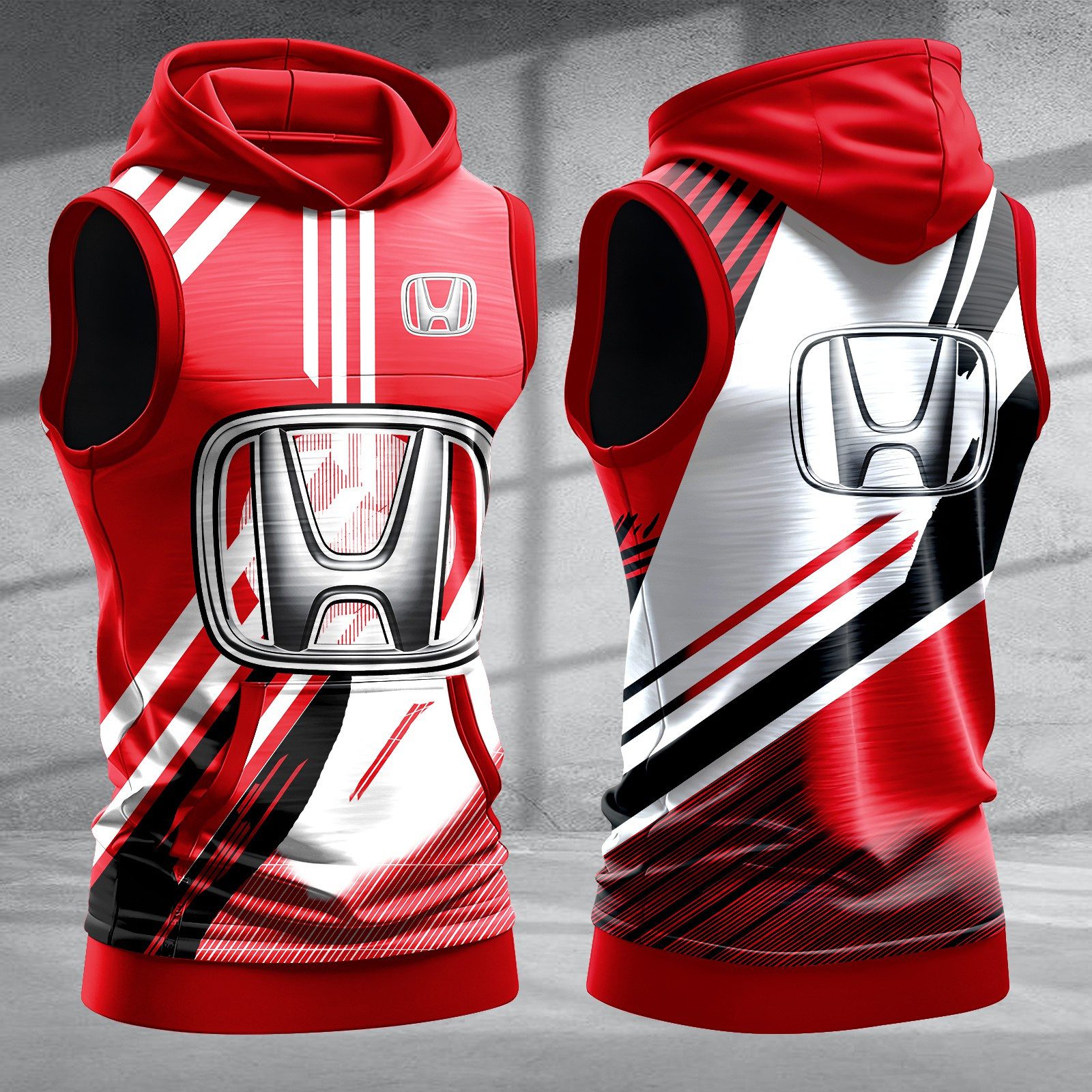 Honda-Men-Workout-Hoodie-Tank-Tops-WHT1386 Honda Men Workout Hoodie Tank Tops WHT1386