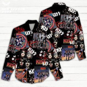 Kiss Band Women Casual Shirt 3D Linen Shirt GWS1193