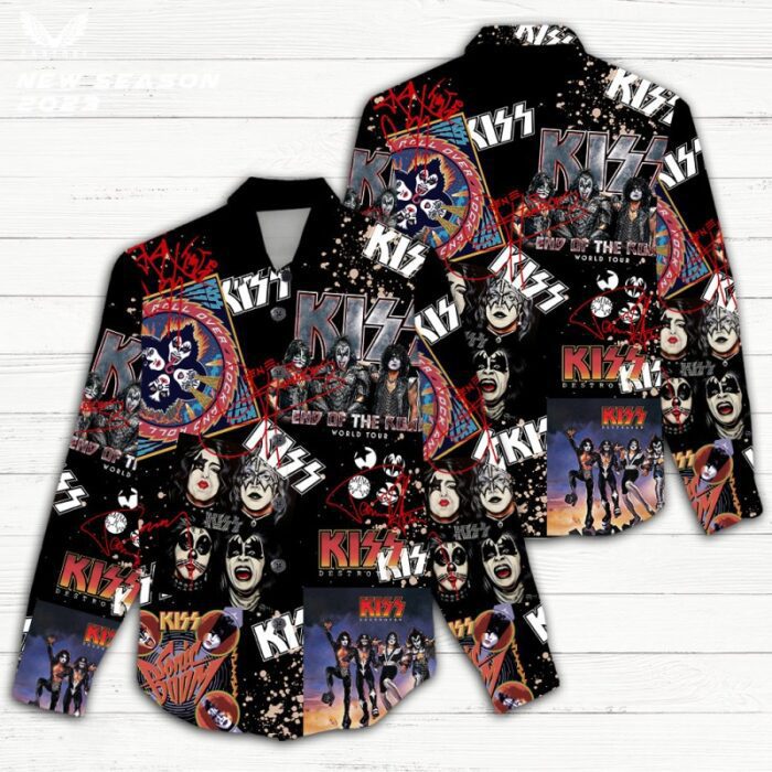 Kiss Band Women Casual Shirt 3D Linen Shirt GWS1193