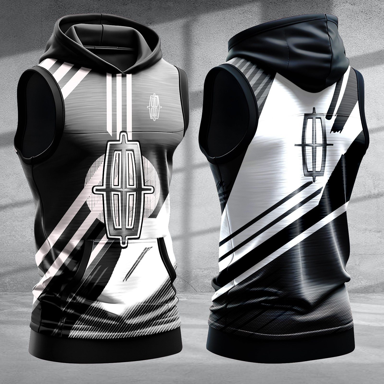 Lincoln-Men-Workout-Hoodie-Tank-Tops-WHT1427 Lincoln Men Workout Hoodie Tank Tops WHT1427