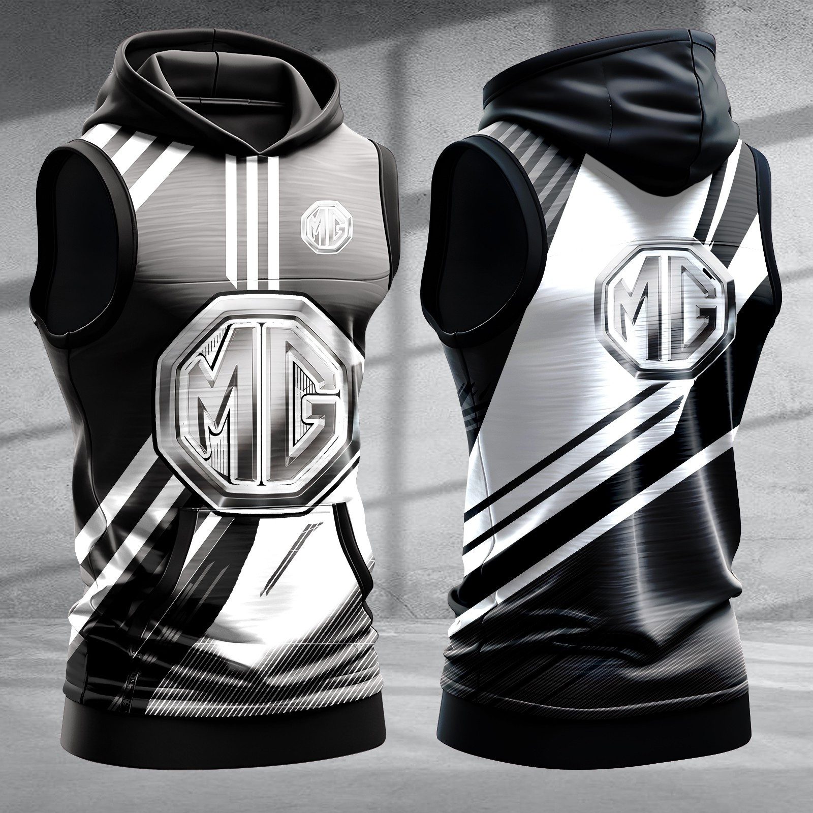 MG-Car-Men-Workout-Hoodie-Tank-Tops-WHT1429 MG Car Men Workout Hoodie Tank Tops WHT1429