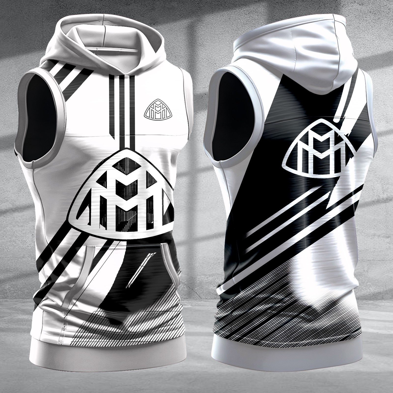 Maybach-Men-Workout-Hoodie-Tank-Tops-WHT1456 Maybach Men Workout Hoodie Tank Tops WHT1456
