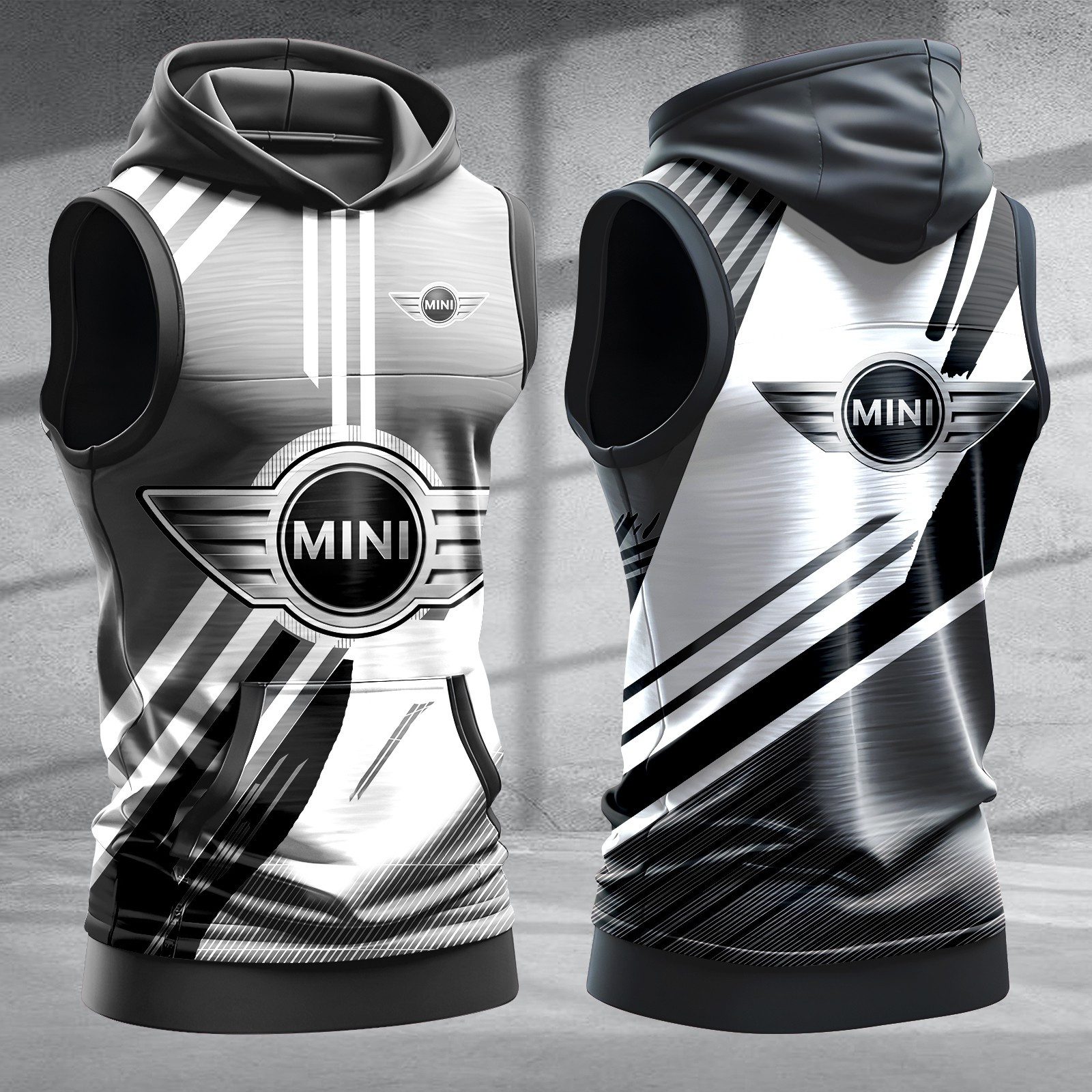 Mini-Men-Workout-Hoodie-Tank-Tops-WHT1464 Mini Men Workout Hoodie Tank Tops WHT1464