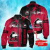 NCAA Northern Illinois Huskies Tide Custom Name Bomber Jacket