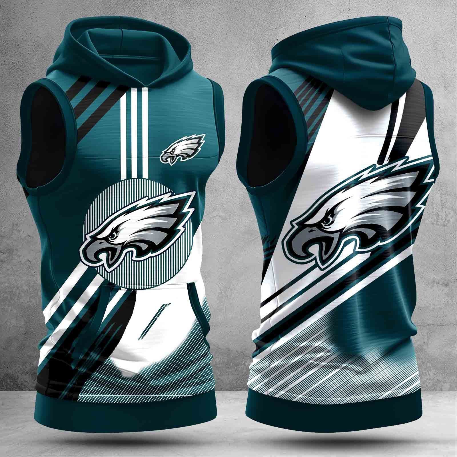 Philadelphia-Eagles-Men-Workout-Hoodie-Tank-Tops-WHT1566 Philadelphia Eagles Men Workout Hoodie Tank Tops WHT1566