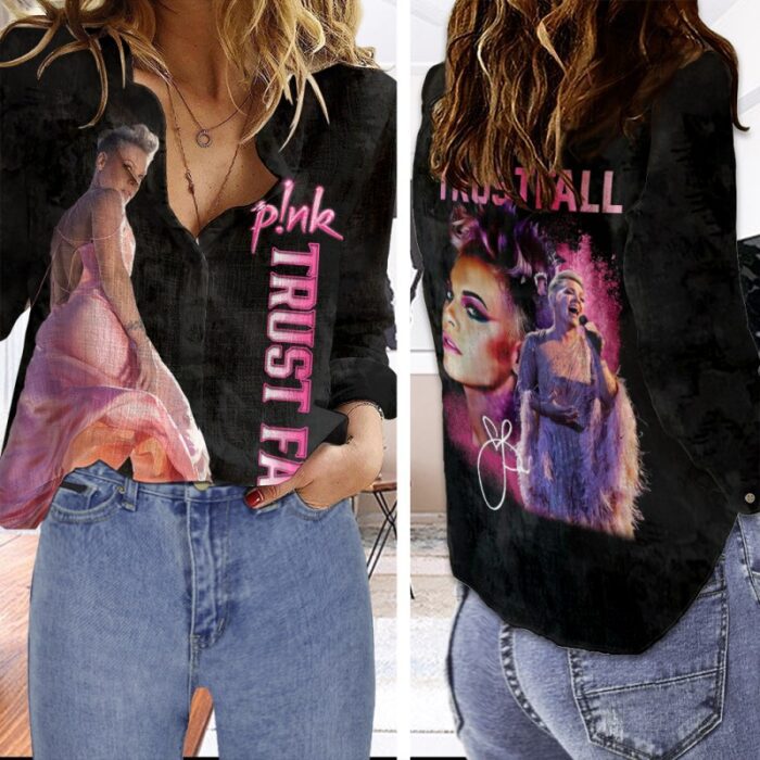 P!nk Women Casual Shirt 3D Linen Shirt GWS1181