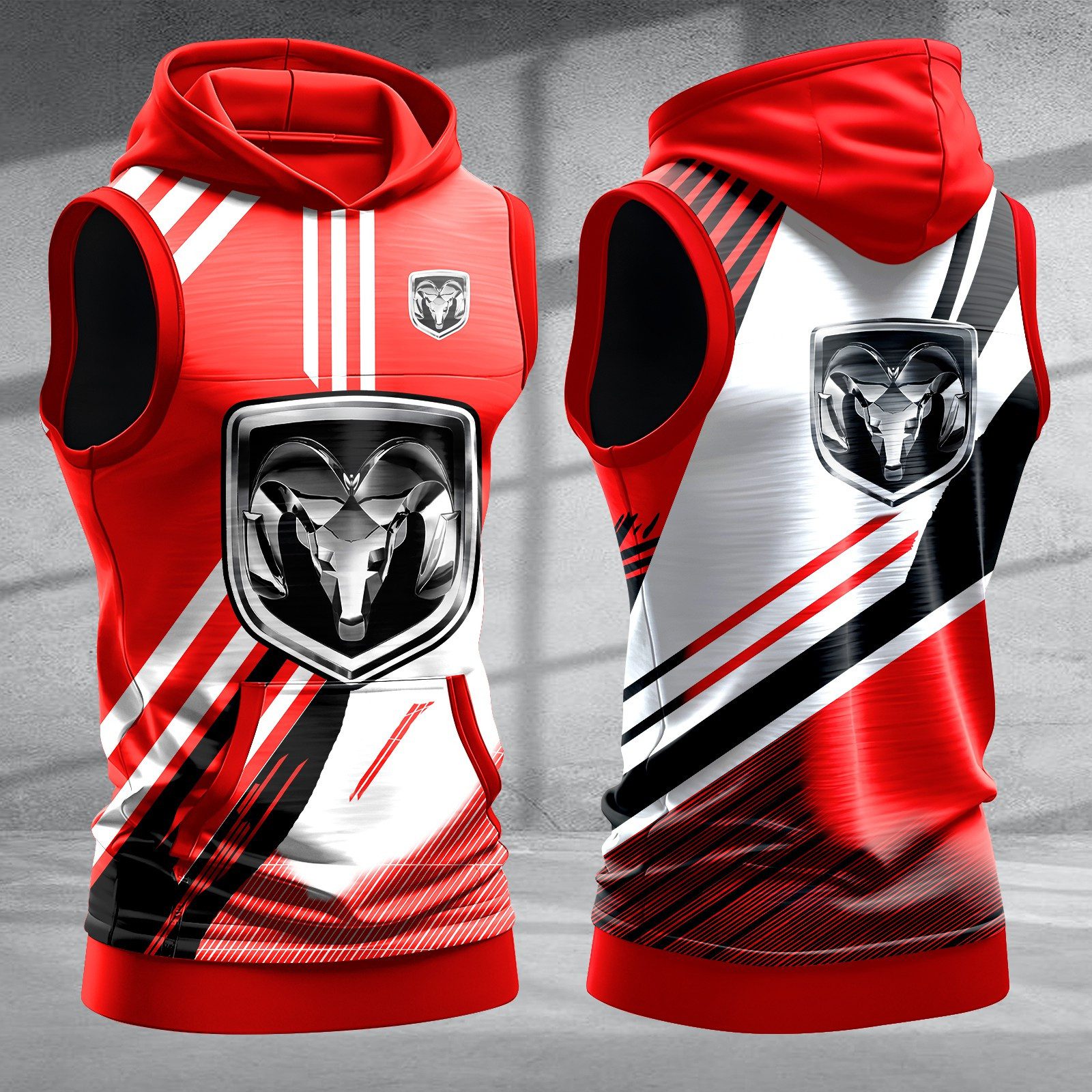 Ram-Truck-Men-Workout-Hoodie-Tank-Tops-WHT1462 Ram Truck Men Workout Hoodie Tank Tops WHT1462