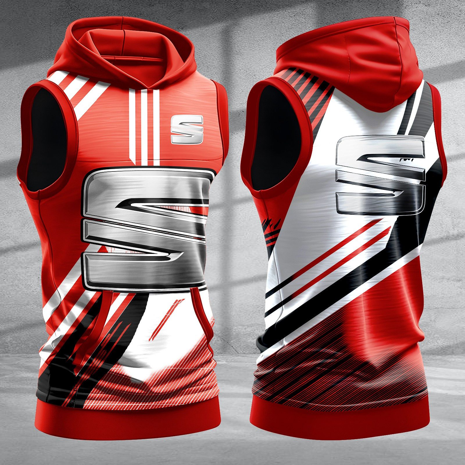 Seat-Men-Workout-Hoodie-Tank-Tops-WHT1463 Seat Men Workout Hoodie Tank Tops WHT1463