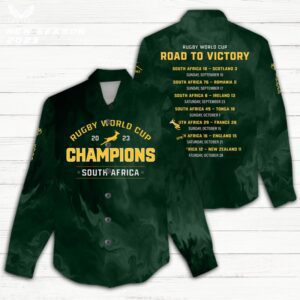 South Africa x Rugby World Cup Women Casual Shirt 3D Linen Shirt GWS1201