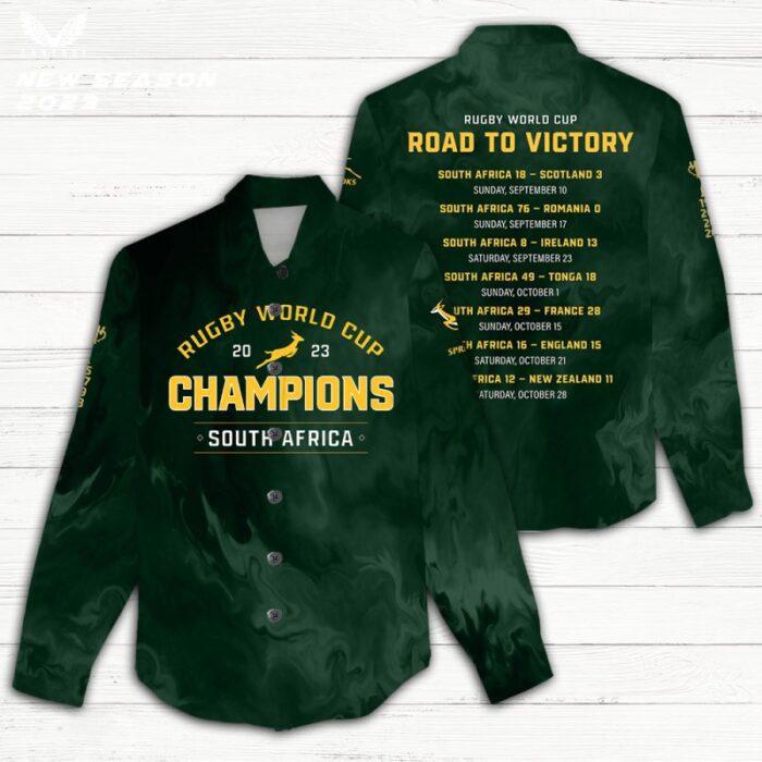 South Africa x Rugby World Cup Women Casual Shirt 3D Linen Shirt GWS1201