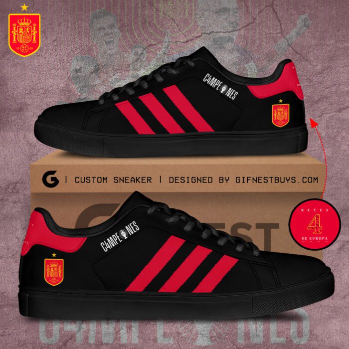 Spain National Football Team Champion Final Campeones Euro 2024 Stan Smith Shoes JSC1007