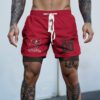 Tampa Bay Buccaneers NFL Double Layer Shorts Custom Your Name And Number WDS1060