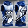 Volkswagen Men Workout Hoodie Tank Tops WHT1431