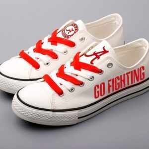 Alabama Crimson Tide Low Top Canvas Shoes University ELT1051