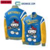 Los Angeles Chargers NFL Hello Kitty Personalized Baseball Jacket GBJ1524