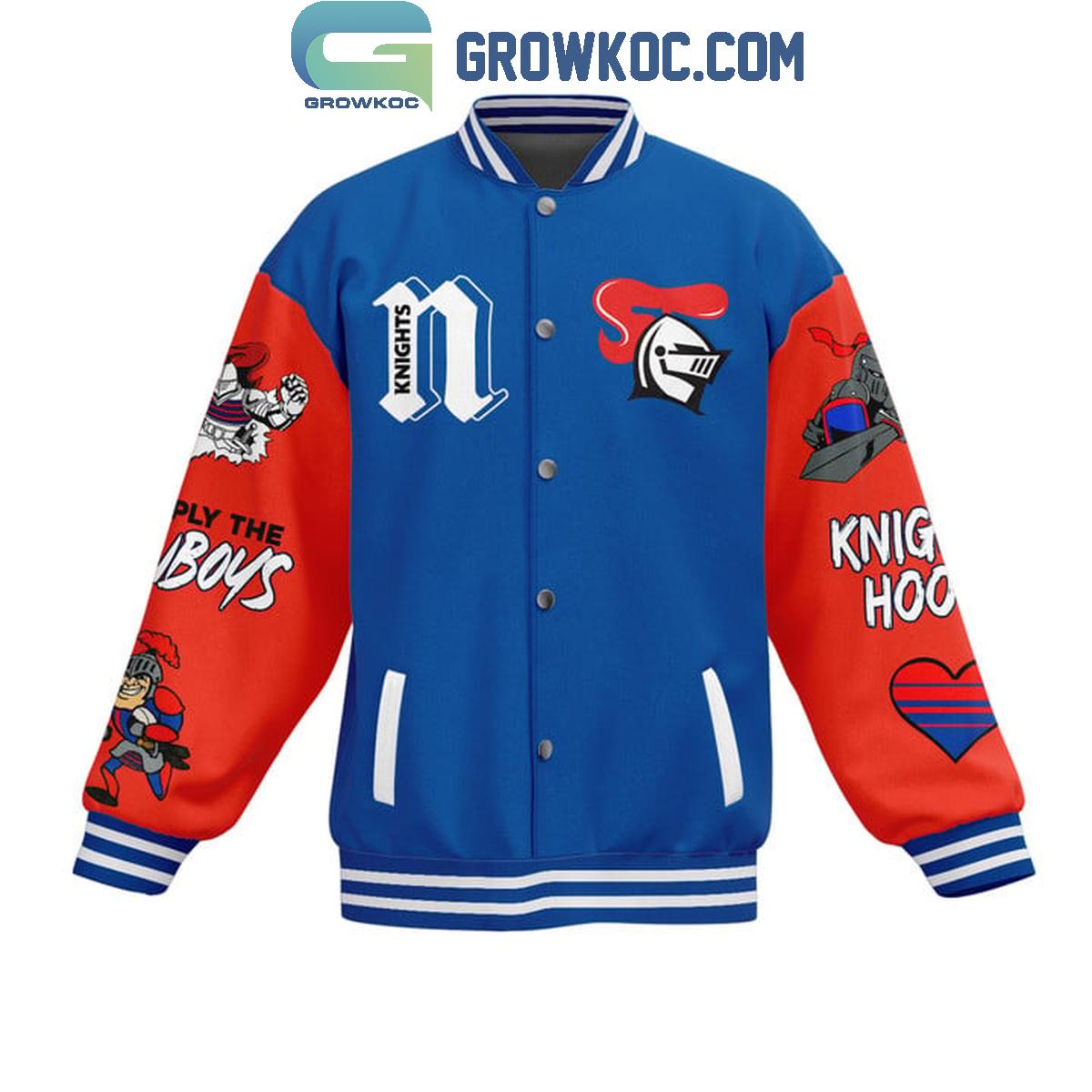Newcastle Knights Defend The Kingdom Fan Baseball Jacket