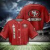 San Francisco 49ers Crop Top Baseball Jersey CBJS1084
