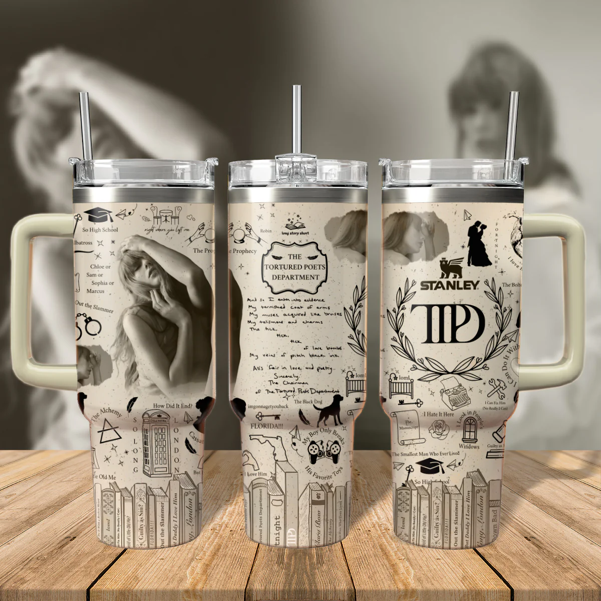 Taylor Swift Music Custom Stanley Quencher 40oz Stanley Tumbler ZSP1040