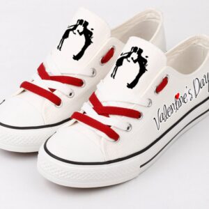 Valentines Day Shoes Romantic Low Top Canvas Sneakers ELT1117