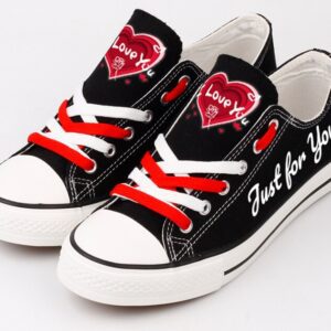 Valentines Day Shoes Romantic Low Top Canvas Sneakers ELT1145