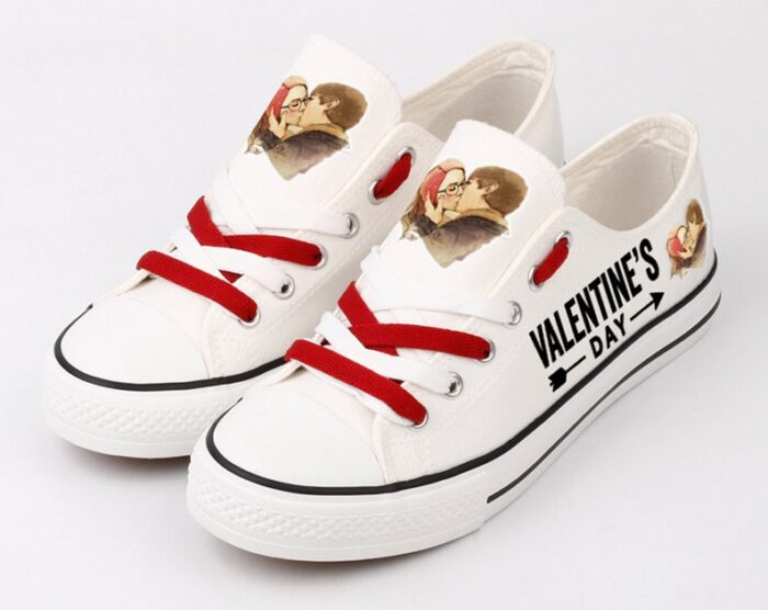 Valentines Day Shoes Romantic Low Top Canvas Sneakers ELT1152