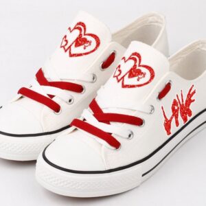 Valentines Day Shoes Romantic Low Top Canvas Sneakers ELT1157