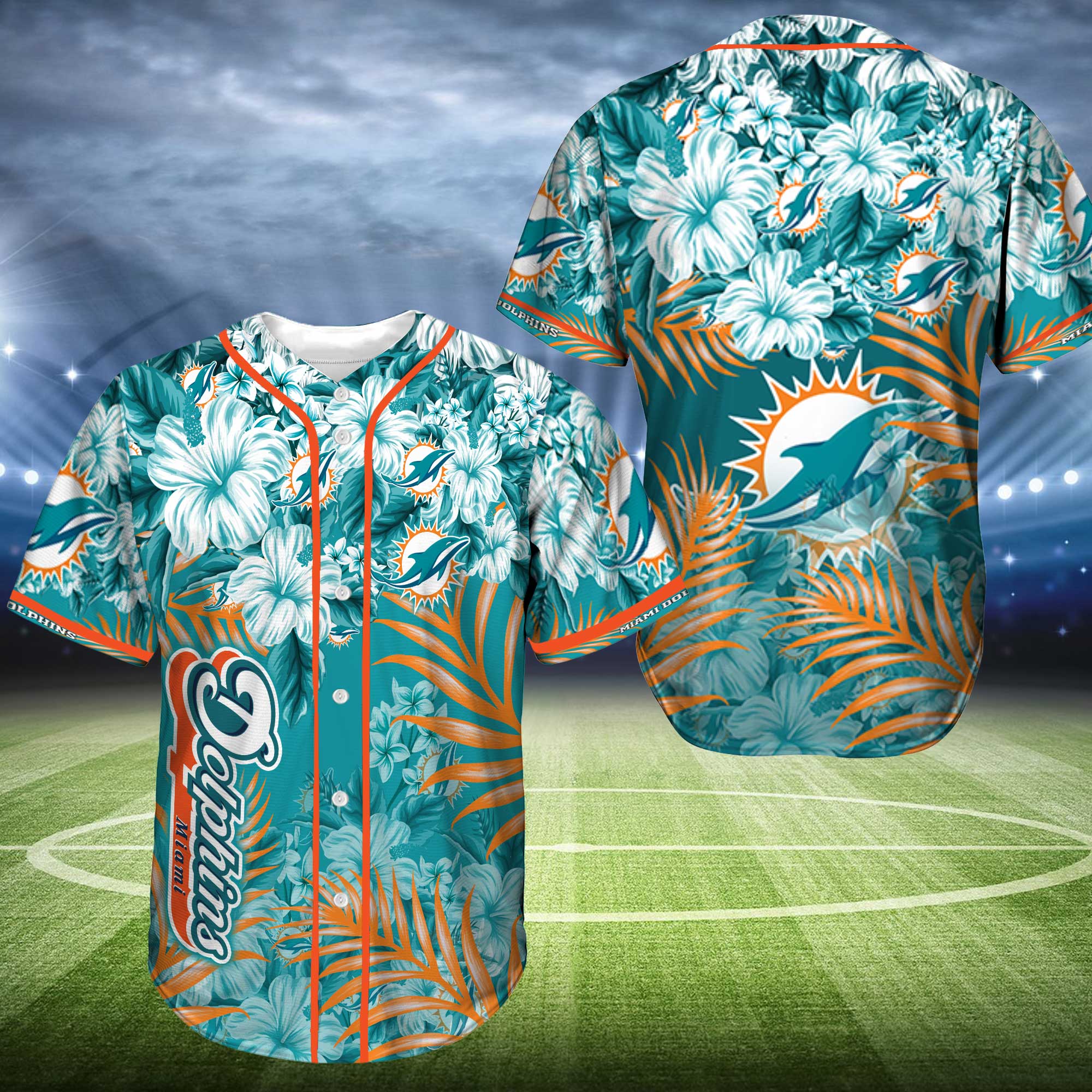 Miami Dolphins NFL Baseball Jersey Personalized 2023 BJ2284 Miami Dolphins NFL Baseball Jersey Personalized 2023 BJ2284