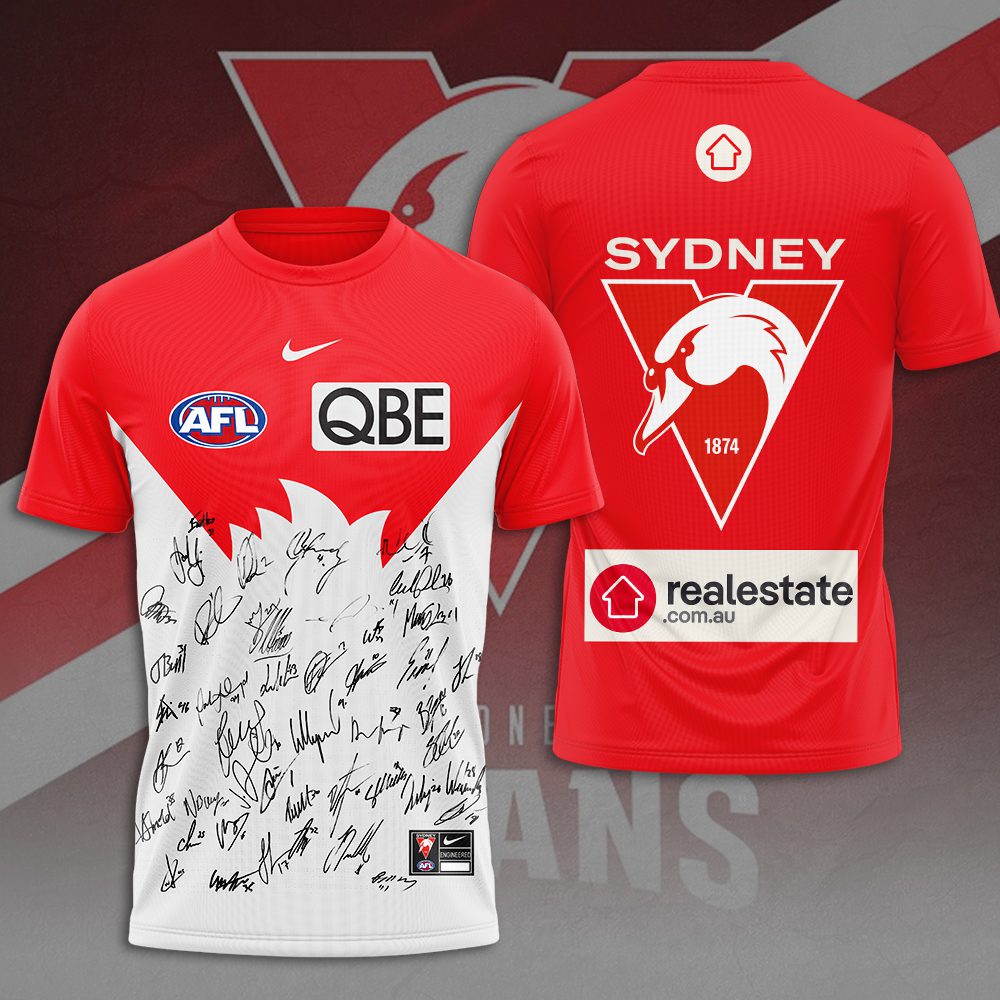 Sydney-Swans-Unisex-T-Shirt-Performance-Tee-GTS5057 Sydney Swans Unisex T-Shirt Performance Tee GTS5057