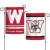 Wisconsin Badgers College Vault 2 Sided Garden Flag Yard Banner