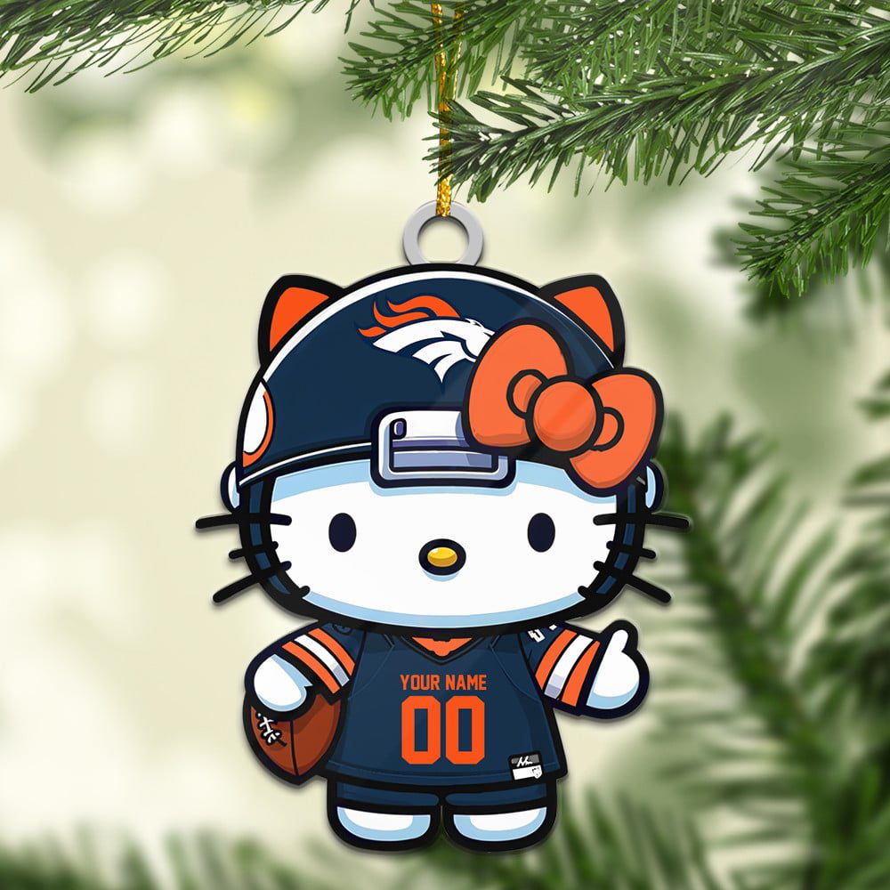 Denver-Broncos-Hello-Kitty-NFL-Personalized-Ornament-For-Fans-WOM1151 Denver Broncos Hello Kitty NFL Personalized Ornament For Fans WOM1151