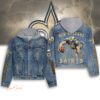 New Orleans Saints Hooded Denim Jacket LDN1101