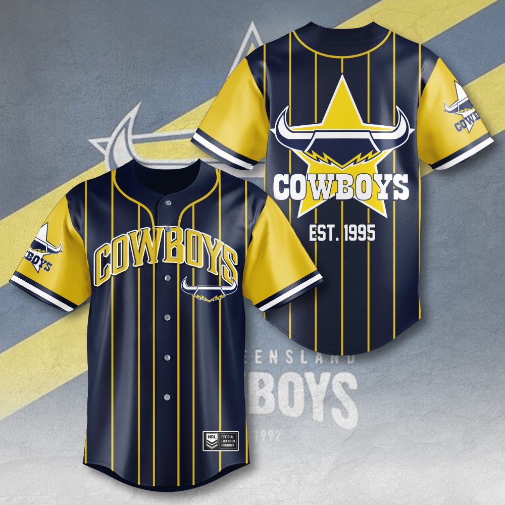 North-Queensland-Cowboys-Baseball-Jersey North Queensland Cowboys Baseball Jersey