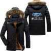 Ford F150 Hooded Fleece Parka Jacket Fleece Coat Winter Customize Name PJF1282