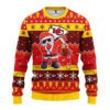 Kansas City Chiefs NFL Dabbing Santa Claus Ugly Christmas Sweater FUL1108
