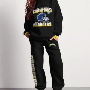 Los Angeles Chargers Sweatsuit Combo 3D Sweatshirt and Sweatpants CSP1816