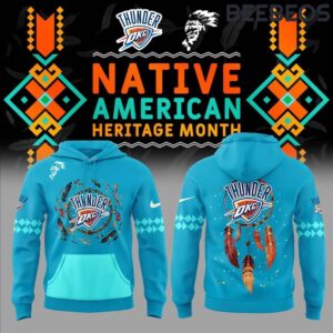 Oklahoma City Thunder Native American Heritage Month Unisex Hoodie WBH5053