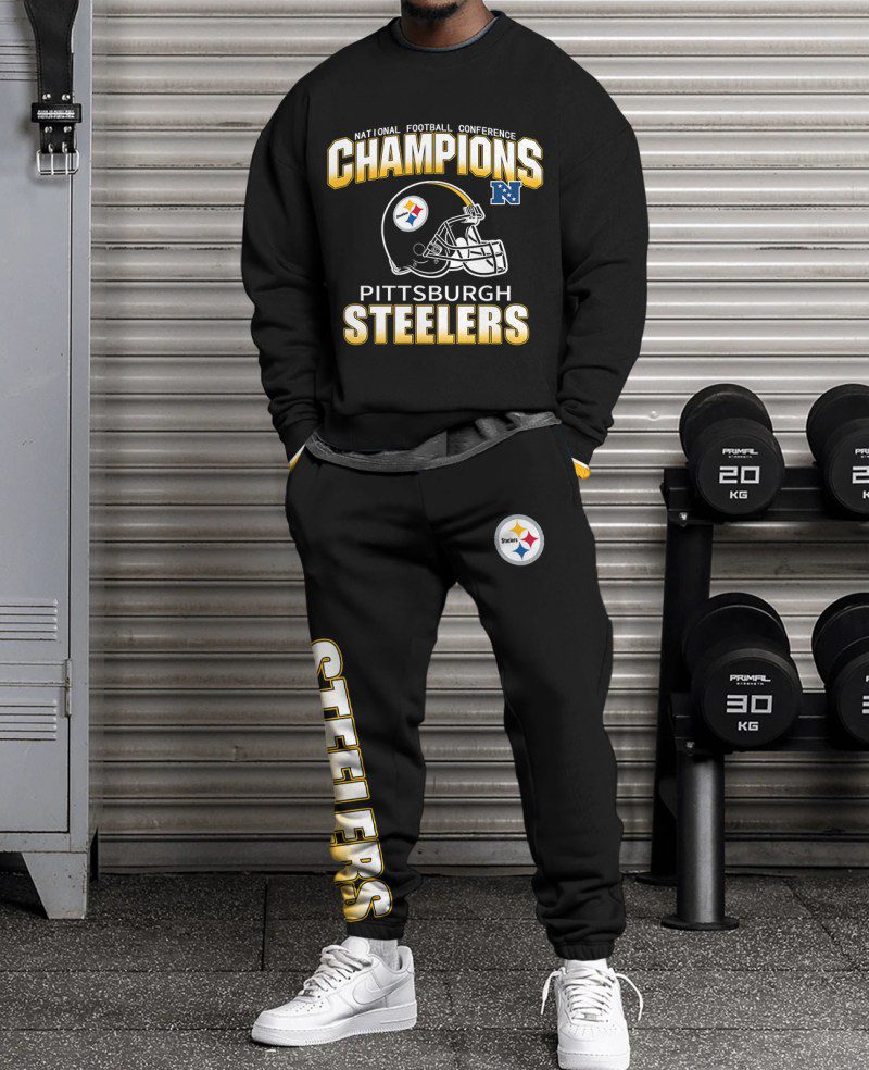 Pittsburgh Steelers Sweatsuit Combo 3D Sweatshirt and Sweatpants CSP1754