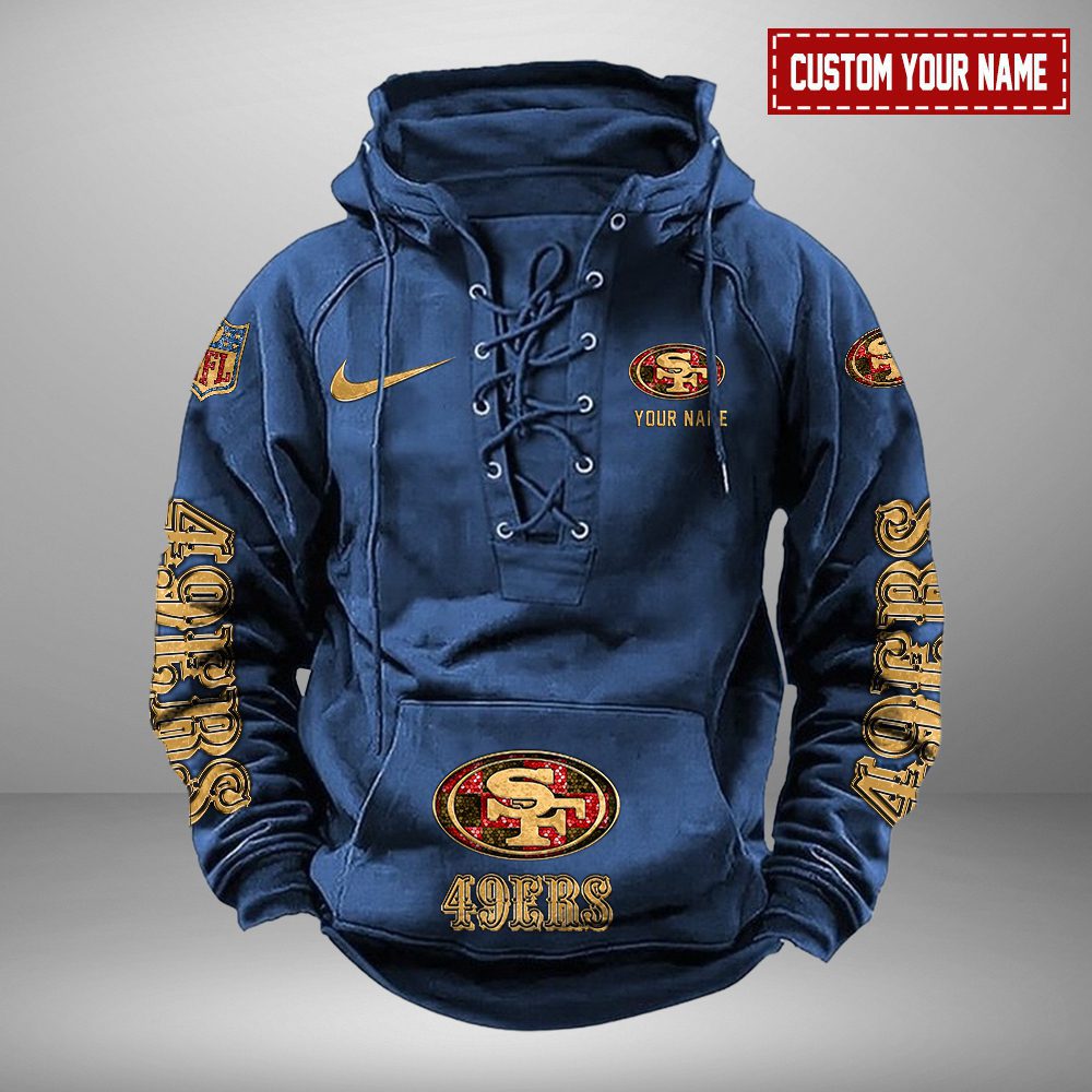 San-Francisco-49ers-NFL-Personalized-Swoosh-Hooded-Lace-Up-Hoodie-Vintage-Retro-Hoodie-1