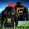 Michigan Wolverines Quarter Zip Hoodie NCAA2108