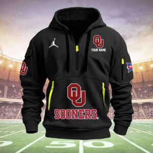 Oklahoma Sooners Quarter Zip Hoodie NCAA2101