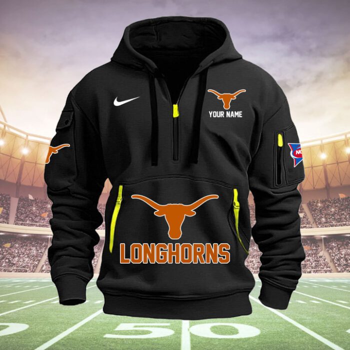 Texas Longhorns Quarter Zip Hoodie NCAA2057