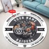 Las Vegas Raiders Personalized Premium Round Rug Floor Decor SRR1195