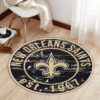 New Orleans Saints Premium Round Rug Floor Decor SRR1134
