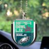 Philadelphia Eagles Custom Shape 2-sided Acrylic Car Ornament LIX1019