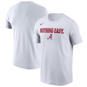 Alabama Crimson Tide  2025 On-Court Bench T-Shirt - White