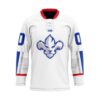 ECHL Trois-Rivieres Lions Personalized White Lace Hockey Jersey